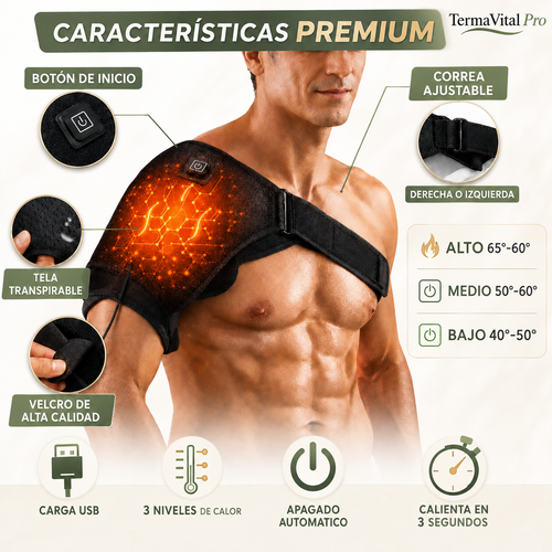 TermaVital Pro™ – Hombrera Térmica de Calor Infrarrojo