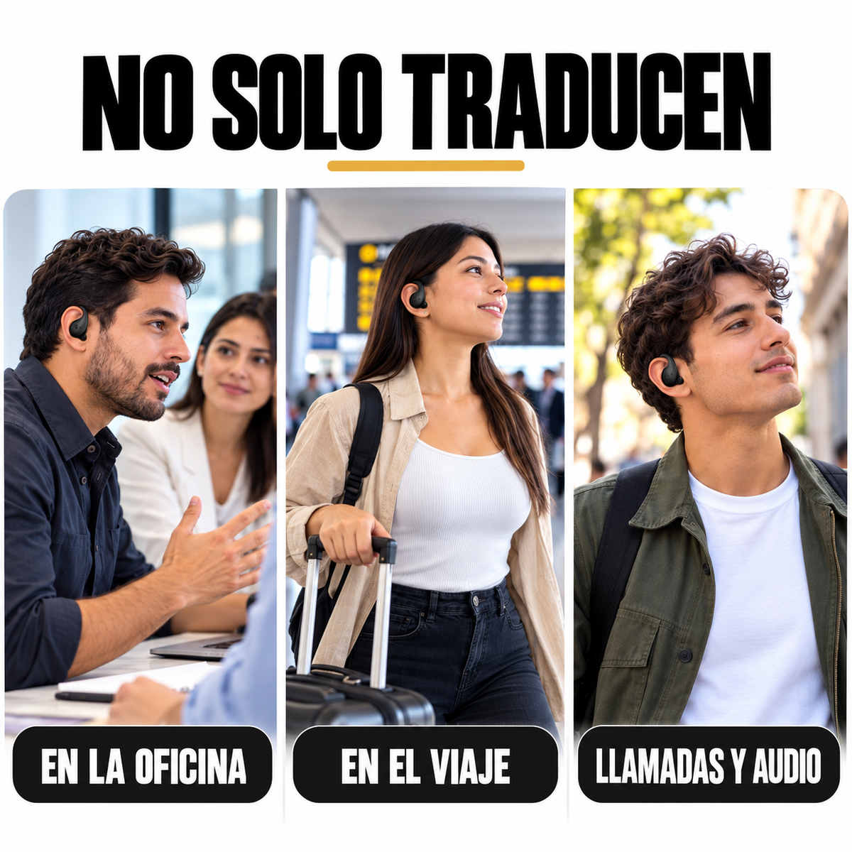 Audífonos Traductores IA · 144 idiomas